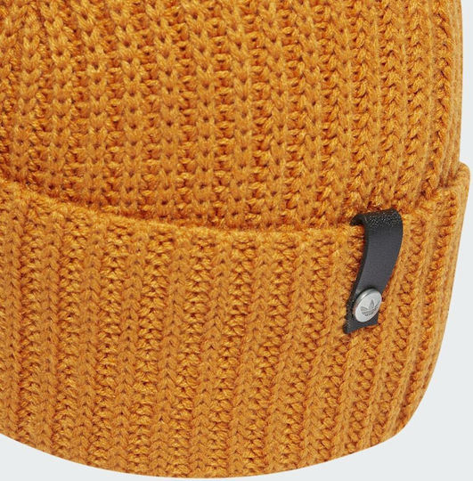 Hero Adidas Blue Version Beanie Orange Beanie Unisex Σκούφος με Rib Πλέξη Focus Orange