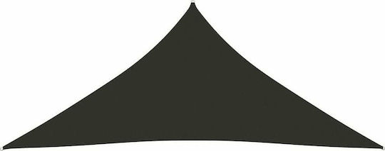 vidaXL Dreieck Sonnensegel Gray Mit Hoop & mit PU-Beschichtung 3x4x4m hergestellt aus Oxford-Gewebe