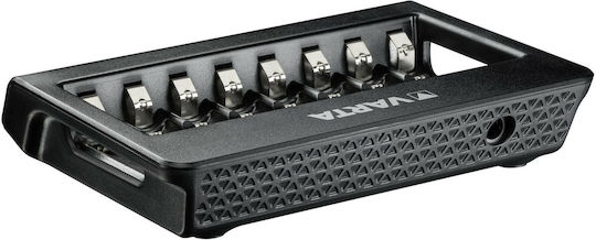 LCD Multi Charger+ 8 Ni-MH Batteries Size AA/AAA (Batteries Not Included)