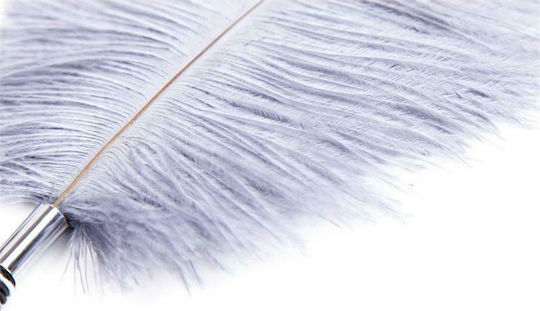 Fetish Addict Feather Tickler With Wrapped Handle 46cm Φτερό για Γαργάλημα σε Μαύρο Χρώμα