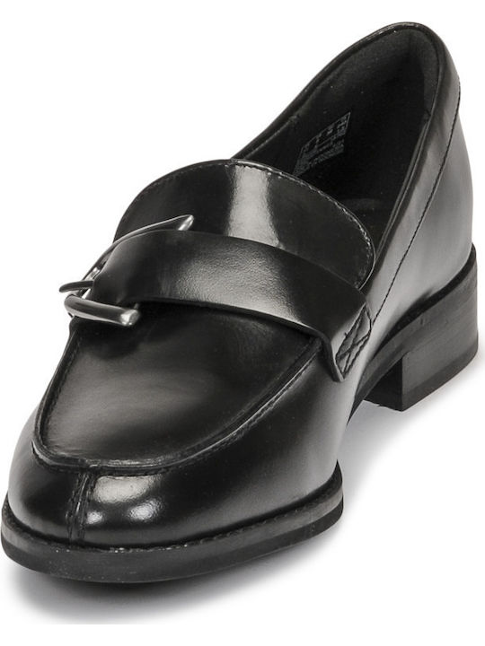 Ria Step Δερμάτινα Γυναικεία Loafers σε Μαύρο Χρώμα