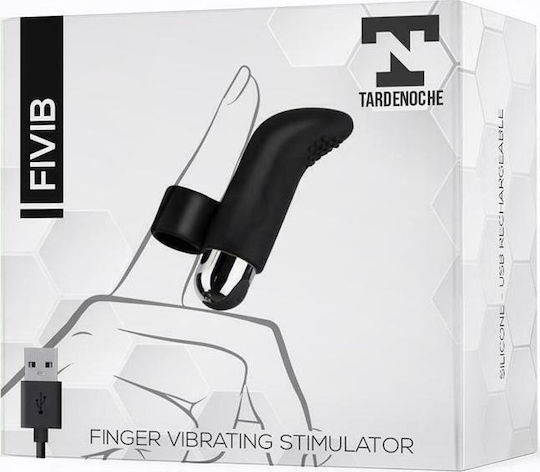 Tardenoche Fivib Vibrator Degetul cu Telecomandă 8.6cm Negru