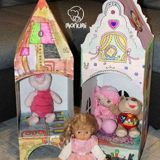 Monumi Painting 3D Carrot House - White Drawing Cardboard