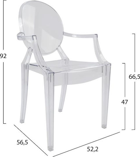 Aramis Председки За кухня от полипропилен Прозрачен 1бр 52.2x56.5x92бр