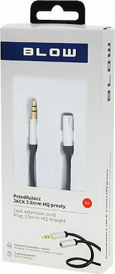 Blow Cable 3.5mm male - 3.5mm female Μαύρο 5m (DM-281)