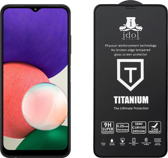 Idol 1991 Titanium Semi Curved 0.25mm Full Glue Full Face Tempered Glass (Galaxy A22 5G) 8294785