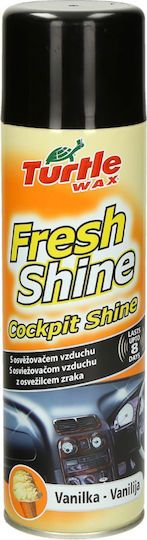 Turtle Wax Fresh Shine Vanilla Polishing Spray for Car Dashboard with Aroma Vanilla 500ml