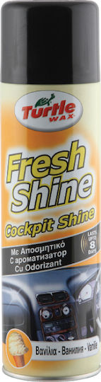 Turtle Wax Fresh Shine Vanilla Polishing Spray for Car Dashboard with Aroma Vanilla 500ml