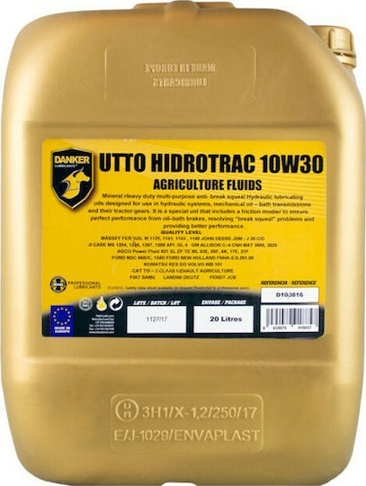Danker Utto Hidrotrac Автомобилна Трансмисионна Масло за Автоматична и Ръчна Скоростна Кутия 10W-30 20л