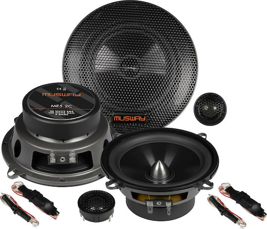 Musway ME5.2C Σετ Ηχεία Αυτοκινήτου Διαιρούμενα 5.25" με 80W RMS (2 Δρόμων)