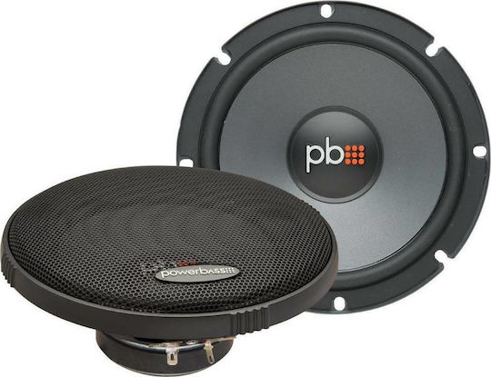 PowerBass Σετ Ηχεία Αυτοκινήτου Διαιρούμενα 6.5" με 75W RMS (2 Δρόμων)