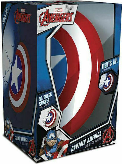 3DLightFX Παιδικό Φωτιστικό Τοίχου Led Πλαστικό Captain America