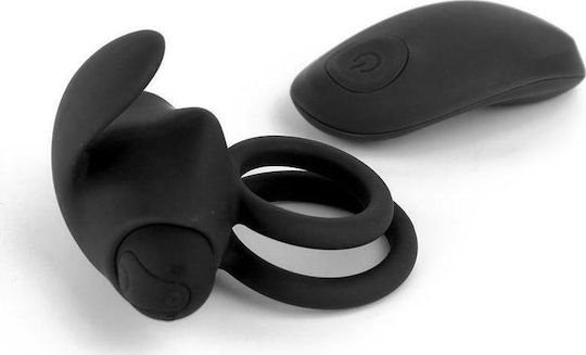 Tardenoche Reerin Dual Vibrating Ring with USB Remote Control Black