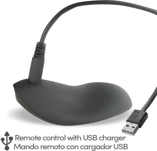 Tardenoche Reerin Dual Vibrating Ring with USB Remote Control Black