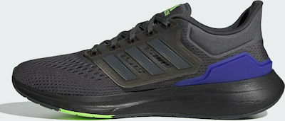 Adidas EQ21 Run Ανδρικά Αθλητικά Παπούτσια Running Μαύρα