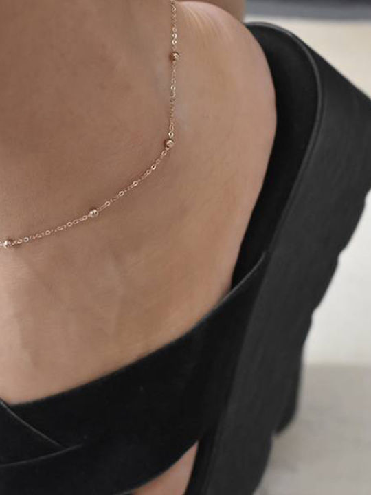 Bracelet Anklet Chain made of Steel Gold Plated