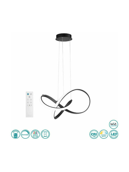 Wofi Pendant Light Black 53cm