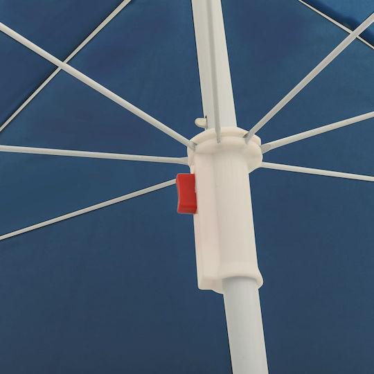 vidaXL Ομπρέλα Θαλάσσης Διαμέτρου 1.80m Μπλε