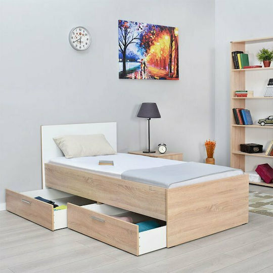 Plus Υπόστρωμα Μονό για Στρώμα 90x190cm Sonoma - Λευκό