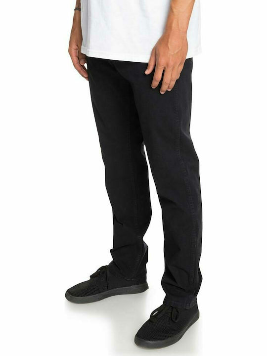 Quiksilver Krandy Men's Trousers Chino Elastic in Regular Fit Black