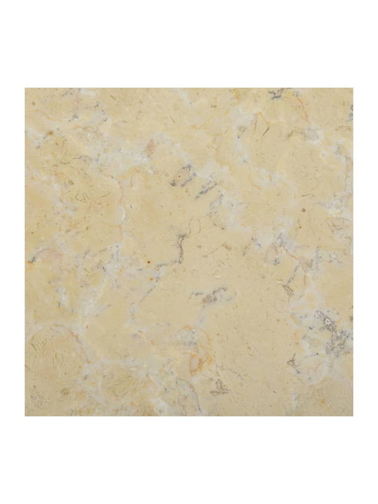vidaXL Rotundă Suprafața mesei din Marmură Cremă 40x40x2.5cm 149189 1buc