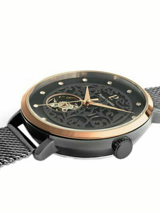 Pierre Lannier Women's Watch Automatic with Black Metal Bracelet