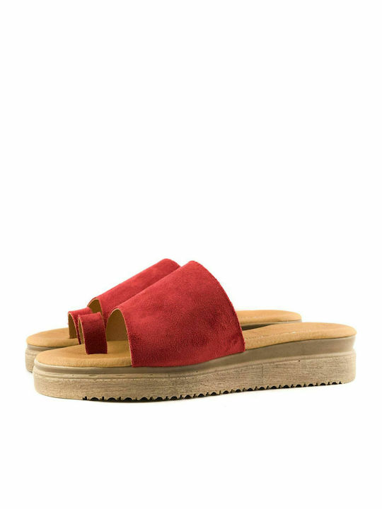 Blondie Women's Flat Sandals in Red Color