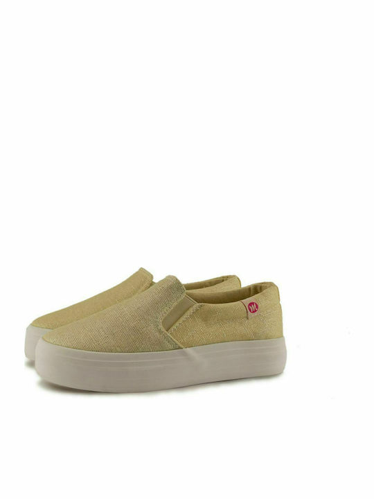 Love4shoes Παιδικές Espadrilles Slip-On Gold 957 7199-0816-000020