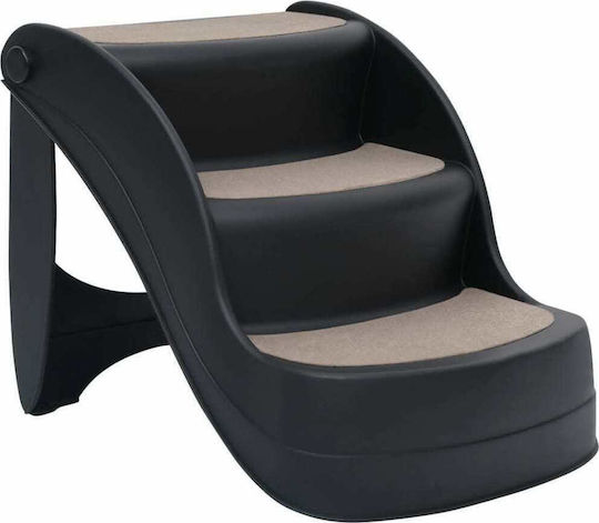 vidaXL Trepte Auto Pentru Câine Trepte Pliabile Negre 50x38x38cm Negru