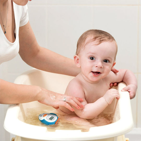 Alecto Baby Digital Bath Thermometer Penguin 0°C - 50°C Light Blue