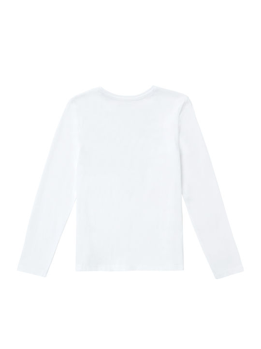 Guess Kids Blouse Long Sleeve White