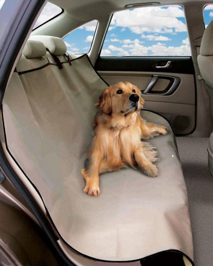 Factory Petzoom Loungee Αδιάβροχο Κάλυμμα Καθίσματος Αυτοκινήτου για Σκύλο Προστατευτικό 1,20m x 1,40m Μπεζ