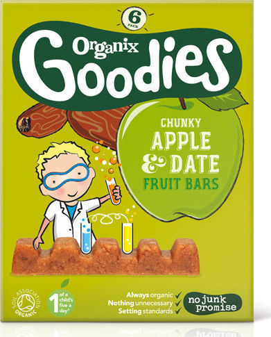 Organix Bar Fruit Bars with Flavor Hourmas-Milo Sugar Free 102gr for 12+ months