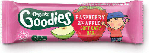 Organix Bar Soft Oaty Bars with Flavor Apple-Blueberry Sugar Free 180gr for 12+ months
