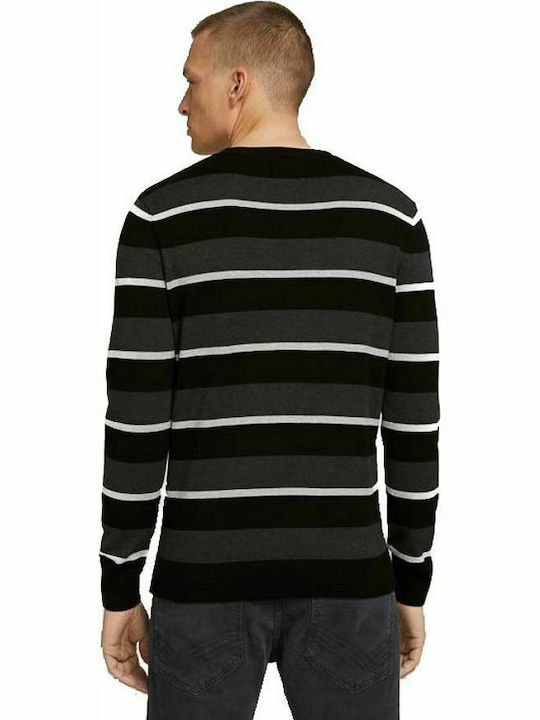 Tom Tailor Herren Langarm-Pullover Schwarz