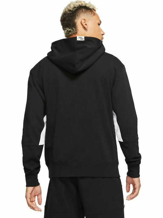 Sweatshirt Fleece with Hood Black