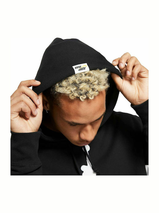 Sweatshirt Fleece with Hood Black
