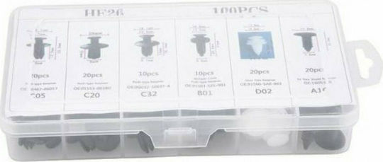 Car Plastic Clips 100pcs