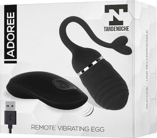 Tardenoche Adoree Remote Vibrating Egg Вибратор Яйца с Дистанционно Управление 9.5см Черно