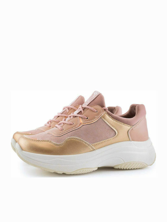 Millie & Co 380590 Millie & Co Damen Chunky Sneakers Rosa