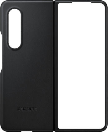 Samsung Leather Cover Back Cover Leather Black (Galaxy Z Fold 3)