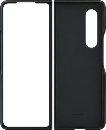 Samsung Leather Cover Back Cover Leather Black (Galaxy Z Fold 3)
