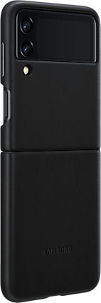 Samsung Leather Cover Back Cover Leather Black (Galaxy Z Flip3)