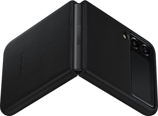 Samsung Leather Cover Back Cover Leather Black (Galaxy Z Flip3)