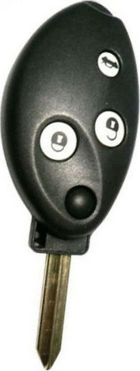 Car Key Shell with Blade with 3 Buttons for Citroen and Blade SX9