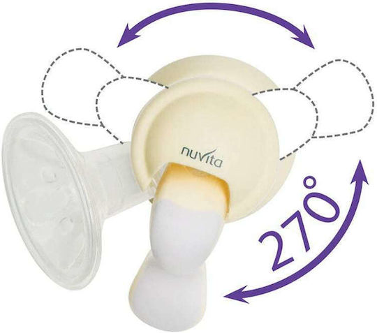Nuvita Twist Χειροκίνητο Μονό Θήλαστρο Κίτρινο