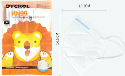 Disposable Protective Mask FFP2 Kids White 1pcs