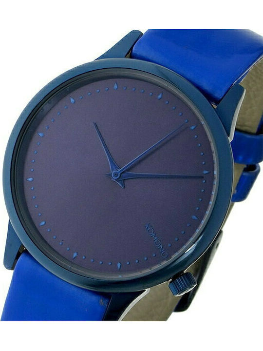 Estelle Womens Watch 35mm Battery with Blue Leather Strap