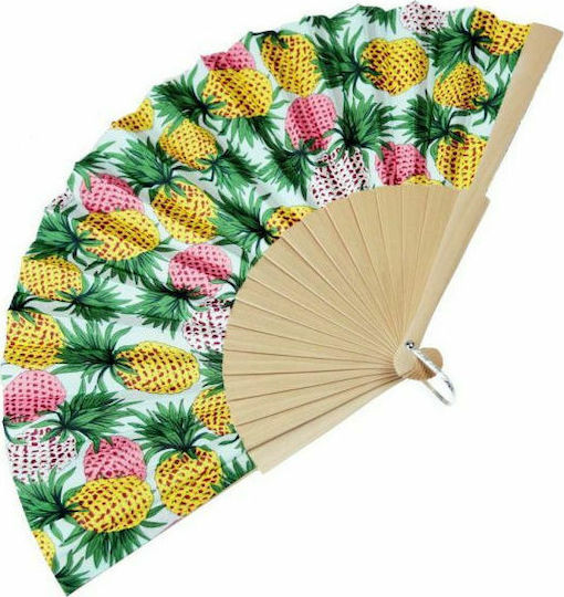 Synchronia Evantai Din Lemn Ananas Evantai (Diverse Modele/Culori) 19cm