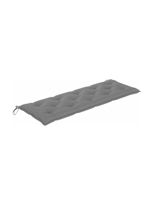 vidaXL Garden Swing Cushion with Backrest Gray 150x50 cm